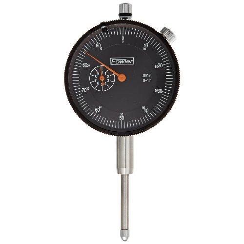 Fowler 525201090 52520109 AGD ダイヤルインジケーター ブラックフェイス 1インチ旅行 直径2.25