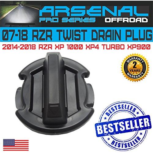 2 PC Polaris Twist Floor Drain Plug Locker Panel Drain Plug RZR XP 900