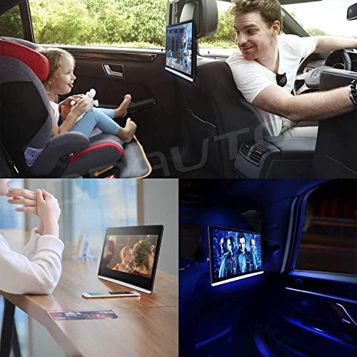 2022年ファッション福袋 DDAUTO 12.4インチデュアルAndroid 10ヘッドレストビデオプレーヤー (WiFi対応) 、Sync Screen Tablets Phone Mirror Car Back Seat TV Monitors、IPS Touc