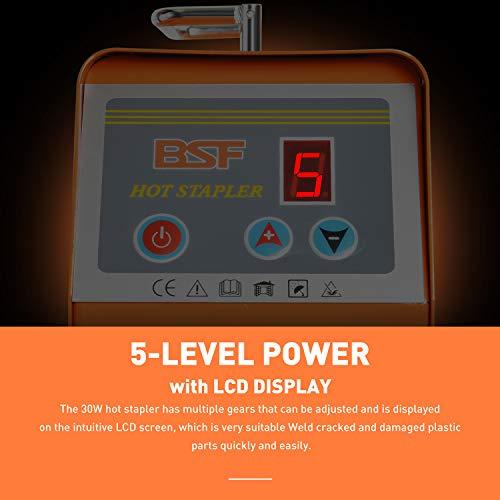 OIMERRYプラスチック溶接機キットホットステープル800個付、5段階調整電源、110 Vホットステープラーバンパープラスチック補修溶接キット OIMERRYプラスチック溶接機キットホットステープル800個付 5段階調整電源 Vホットステープラーバンパープラスチック補修溶接キット