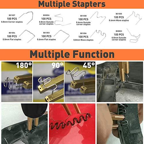 OIMERRYプラスチック溶接機キットホットステープル800個付、5段階調整電源、110 Vホットステープラーバンパープラスチック補修溶接キット OIMERRYプラスチック溶接機キットホットステープル800個付 5段階調整電源 Vホットステープラーバンパープラスチック補修溶接キット