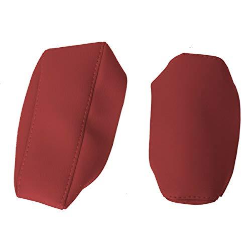 超目玉！ Autoguru Center Console Lid Armrest Leather Cover Made for BMW E 60 2003-2010 Red