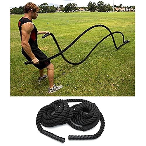 通販 XKMT-Battle Rope Training Rope (1.5/30 ft) スポーツ運動強度屋外有酸素運動[P/N:ET-HOME 005-BK]