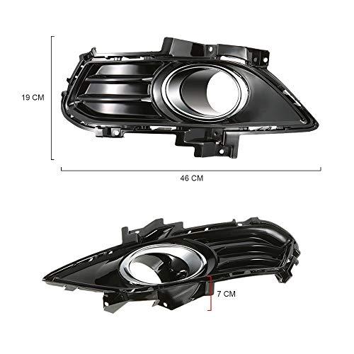 新品工具 Arotom Car Front Bumper Fog Light Lamp One Pair Grille Grid Cover Foglight Frame Front Grill Fit for Ford Mondeo 2013-2016