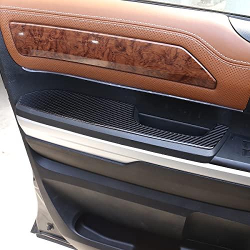 半額クーポン配布中 TongSheng Soft Carbon Fiber Look Interior Door Armrest Panel Sticker Window Switch Panel Sticker for Toyota Tundra 2014 2015 2016 2017 2018 (アー