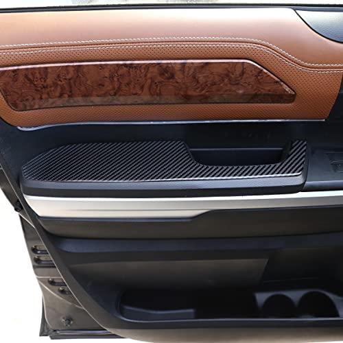 半額クーポン配布中 TongSheng Soft Carbon Fiber Look Interior Door Armrest Panel Sticker Window Switch Panel Sticker for Toyota Tundra 2014 2015 2016 2017 2018 (アー