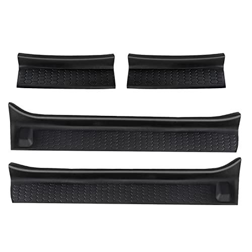 YIUIY Car Door Sill Scuff Plate Cover Rubber Door Sill Guards Kit Door