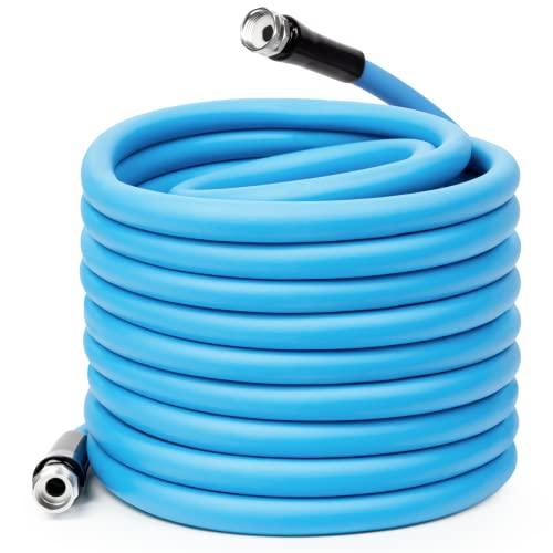 QNINE RV Water Hose 50 ft, 5/8''RV、キャンピング、トレーラー、トラック用飲料水ホース、無鉛、漏れ、キンク