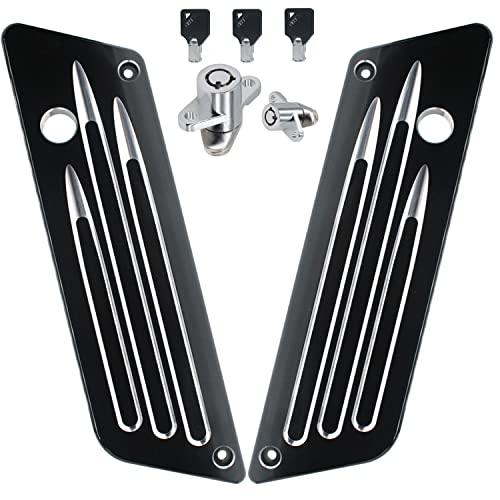 Amavoler 3 Keys Saddlebag Lock Set Hard Saddle Bag Hardware+Saddlebag