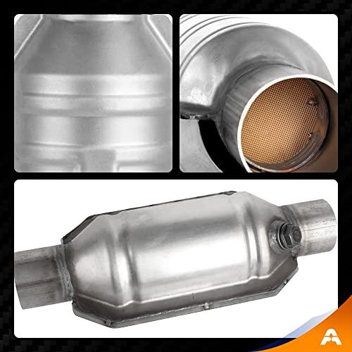 ASOPARTS 2.25"Universal Catalyst Converter, 2.25"Inlet/Outle Cat