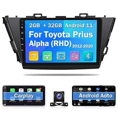 2012年2020年用Toyota Prius Alpha Radio (RHD) 、Apple CarPlay Android 11カー