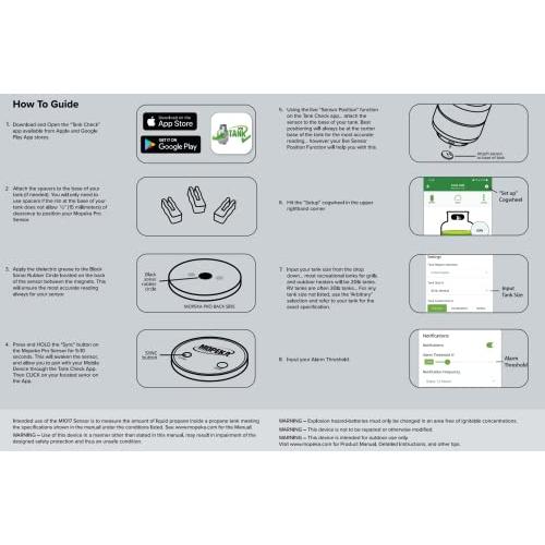 Mopeka Pro Check Bundle 2 Pro Check Sensors and 1 LED DisplayデュアルRV