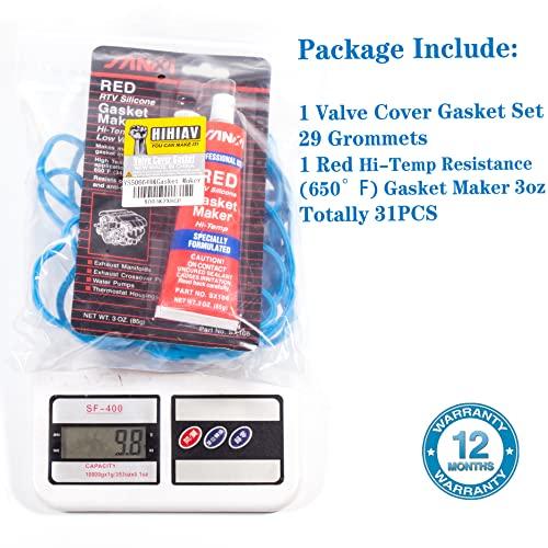 VS 50664 R VS 50372エンジンヘッドバルブカバーガスケットセット&Gasket Maker Compatible with