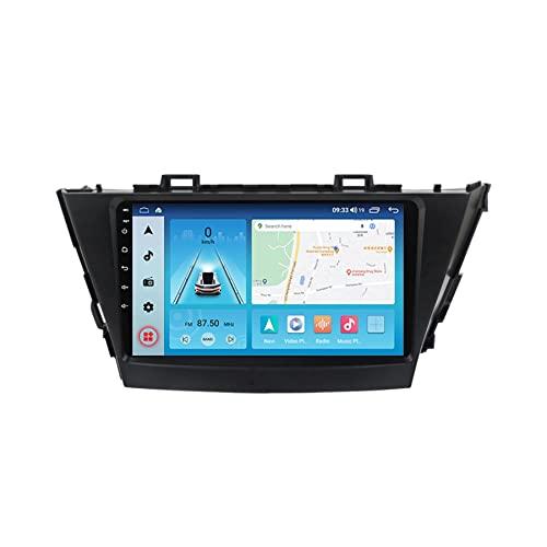 GGBLCS Android 11.0カーステレオ9インチQLED IPSフルタッチスクリーンfor Toyota Prius Plus V