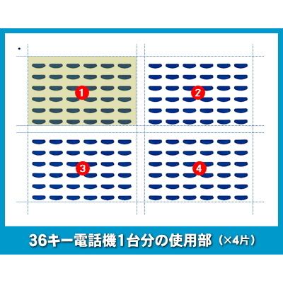 NTT αGX-TEL 1型用 ＬＫすっきりシート 20台分セット 【 LS-NT02-020 】｜zettacom｜03