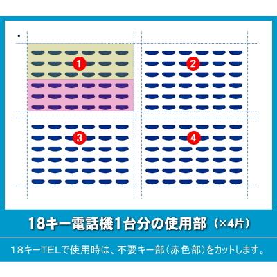 NTT αGX-TEL 1型用 ＬＫすっきりシート 20台分セット 【 LS-NT02-020 】｜zettacom｜05