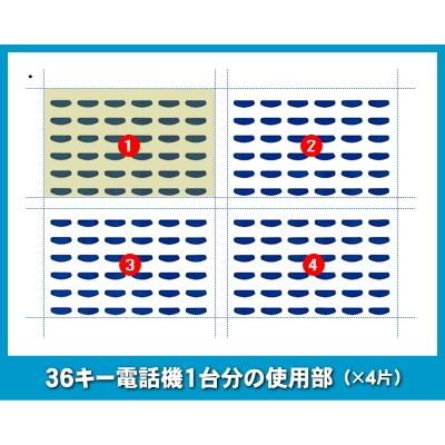 NTT αGX-TEL 1型用 ＬＫすっきりシート 100台分セット 【 LS-NT02-100 】｜zettacom｜03