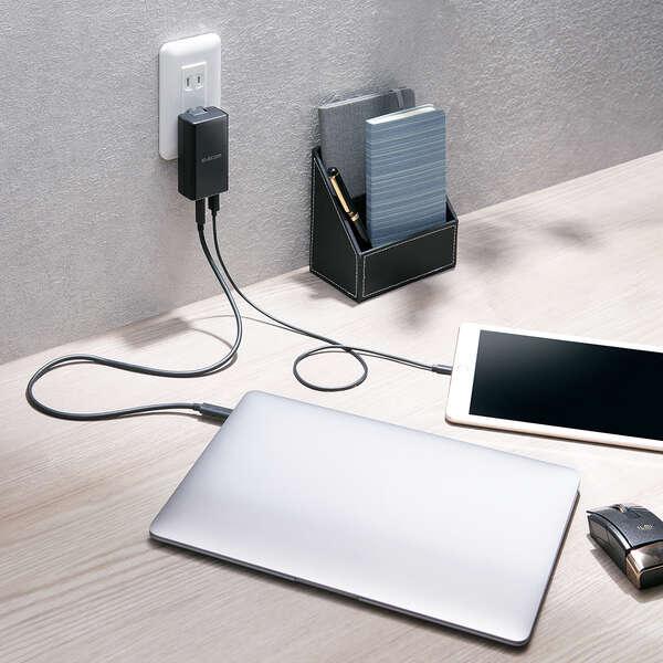 USB AC充電器 最大合計出力57W USB PD対応 Quick Charge対応USB Type-Cポート/おまかせ充電対応USB Type-Aポート搭載: ACDC-PD1757BK｜zettaplace｜10