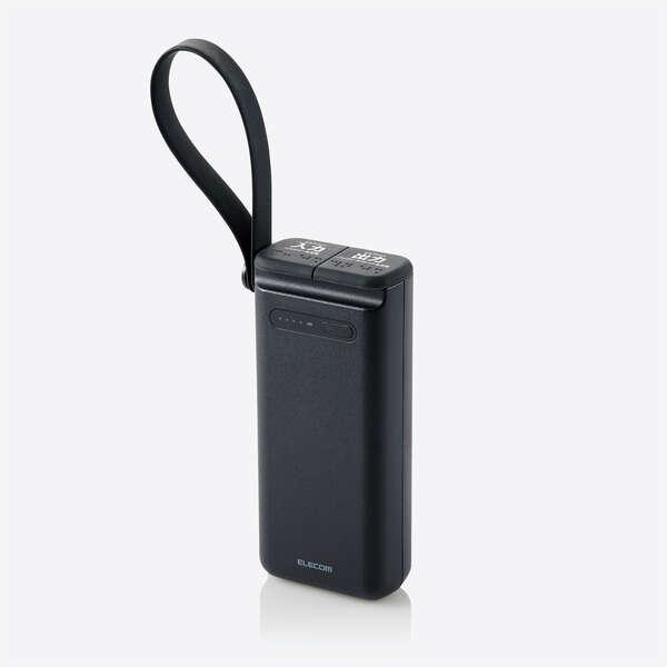 モバイルバッテリー 30000mAh リン酸鉄リチウムイオン電池採用 USB PD対応 JIS保護等級IP44に相当する防水/防塵タイプ: DE-C41-30000BK｜zettaplace｜02