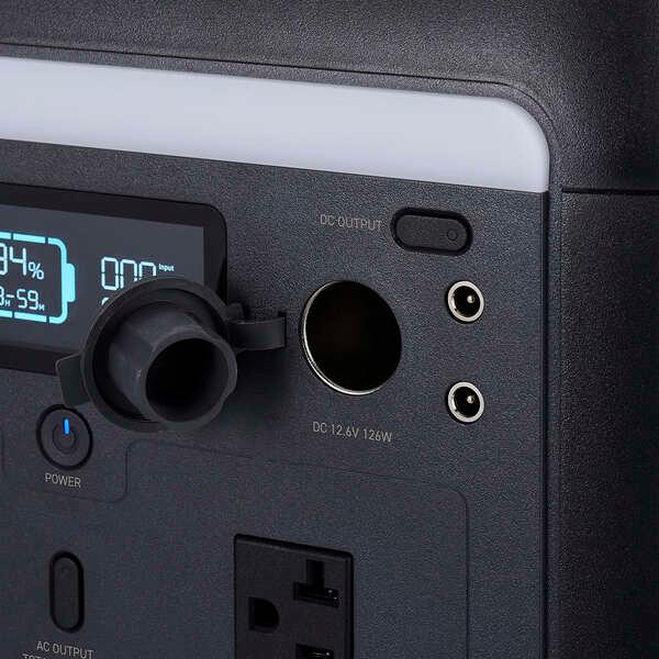 ポータブル電源 容量:512Wh AC・USB出力対応 電源のない場所でも家電製品の使用やデバイスの充電などを可能: DE-PS500PBKの画像