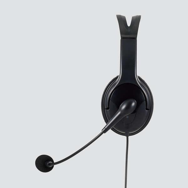 ヘッドセット 両耳大型オーバーヘッドタイプ USB-Aプラグを搭載 オンラインゲーム、Web会議、音声チャットに最適: HS-HP02SUBK｜zettaplace｜05