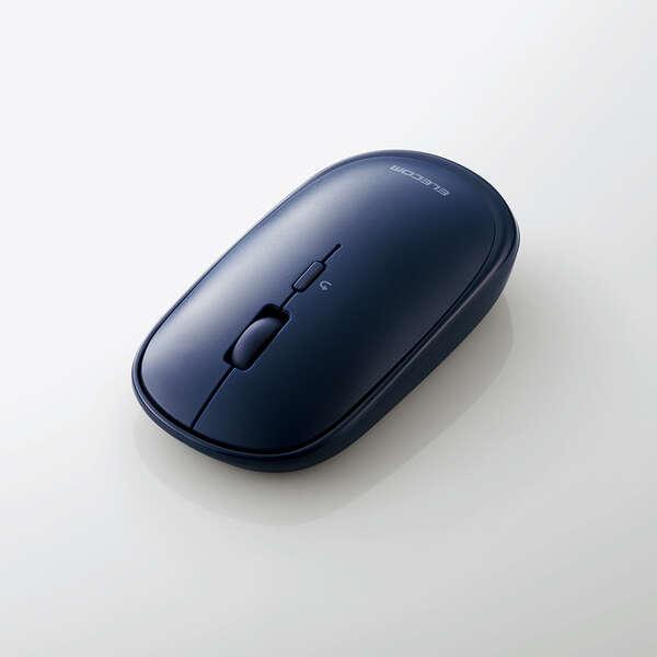 Bluetooth4.2 4ボタン BlueLEDマウス 静音スイッチ搭載 持ち運びに便利な、質感にこだわったソフトレザー製の収納ポーチ付: M-TM10BBBU｜zettaplace｜03
