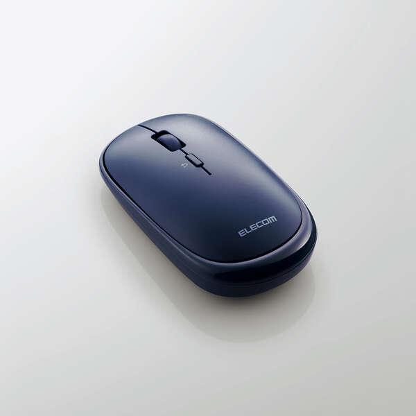 Bluetooth4.2 4ボタン BlueLEDマウス 静音スイッチ搭載 持ち運びに便利な、質感にこだわったソフトレザー製の収納ポーチ付: M-TM10BBBU｜zettaplace｜04
