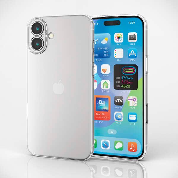 iPhone16Plus用ソフトケース スピーカー・カメラ周りまでケースで端末を極限まで包み込む超精密設計: PM-A24BUCTKCR |  | 05