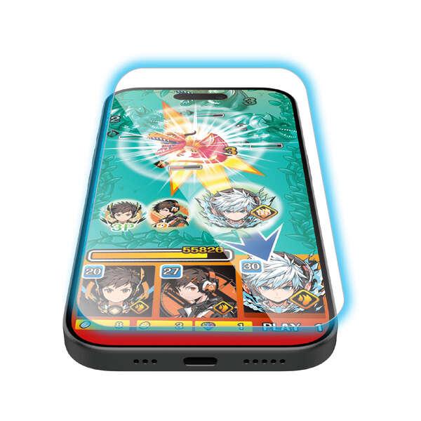 iPhone17 Pro用画面保護ガラスフィルム Gorillaガラス/ゲーミング/ブルーライトカット: PM-A25CFLGOEBL |  | 01