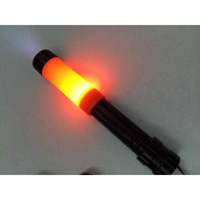 伸縮式 シグナルLEDライト（ミニ 合図灯）反射ネックストラップ付