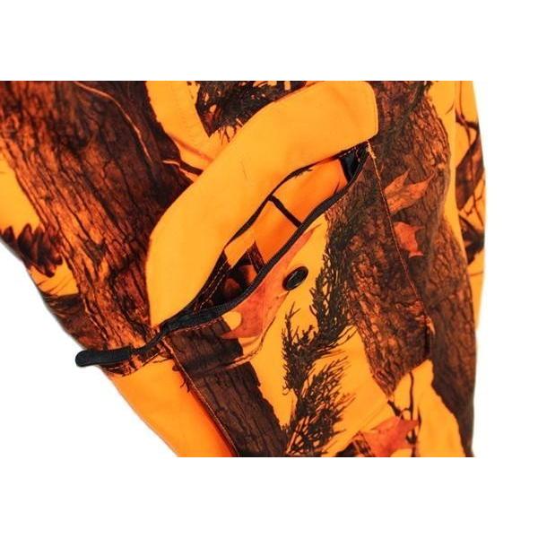 サマーセール商品 Lサイズ トップシューター リバーシブル迷彩ジャケット オレンジ・グリーン迷彩パンツ2色セット 上下3点フルセット 狩猟用
