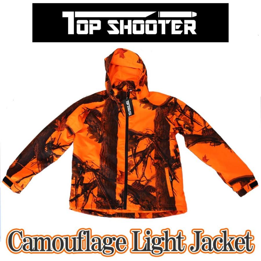 トップシューター ライトウェイト オレンジ迷彩 ジャンパー Lサイズ
