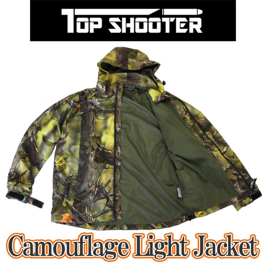 トップシューター ライトウェイト グリーン迷彩 ジャンパー・パンツ