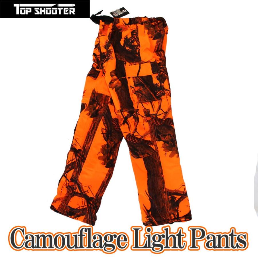 トップシューター ライトウェイト オレンジ迷彩 ジャンパー・パンツ