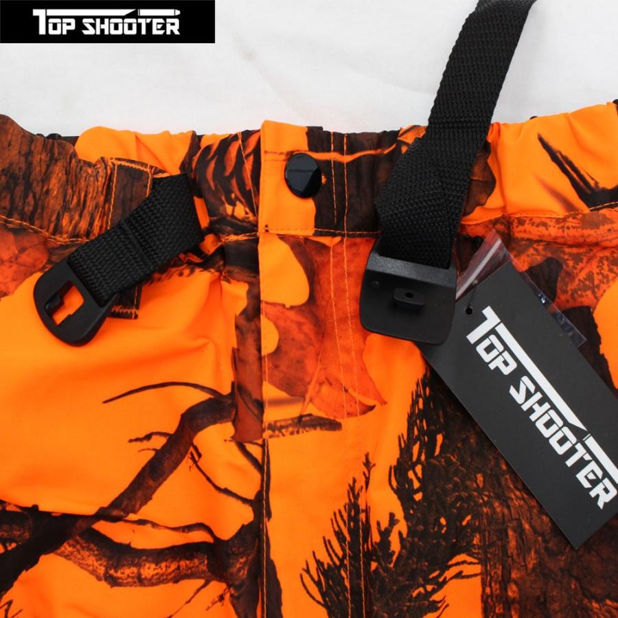 トップシューター ライトウェイト オレンジ迷彩 ジャンパー・パンツ