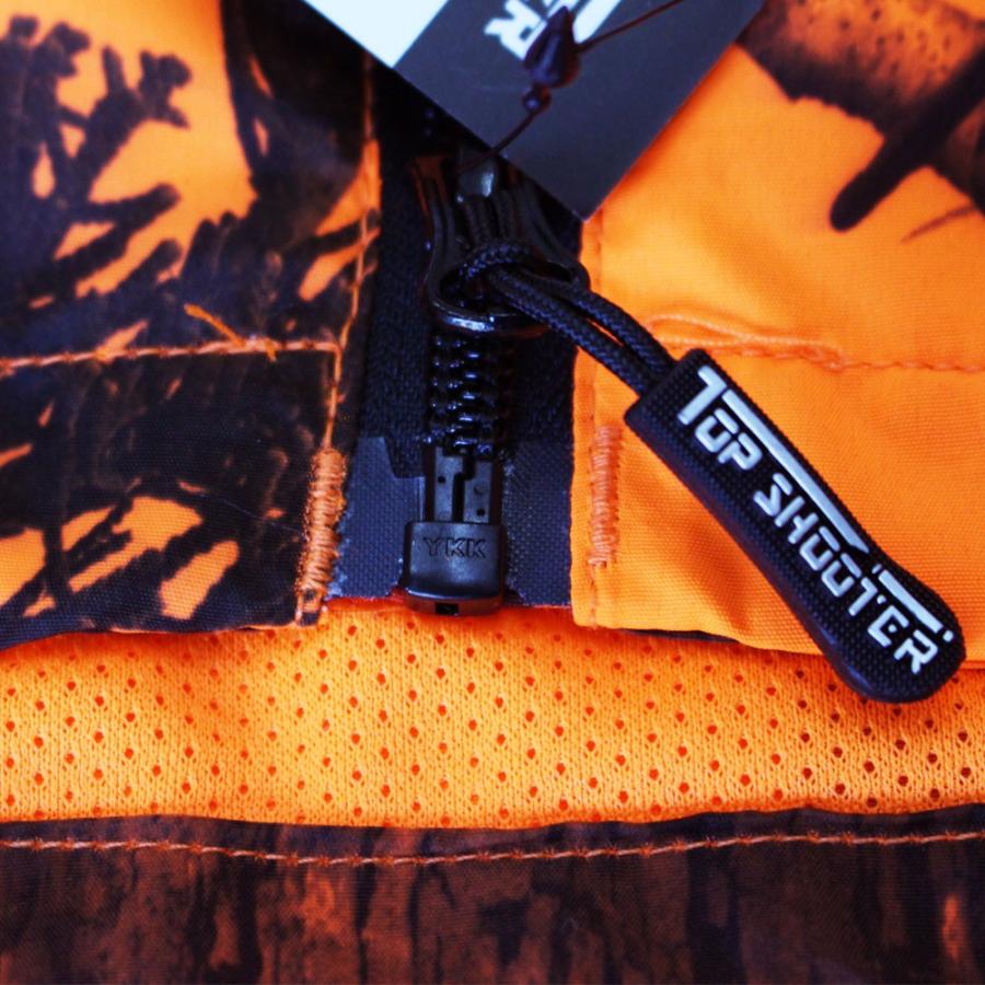 トップシューター ライトウェイト オレンジ迷彩 ジャンパー・パンツ