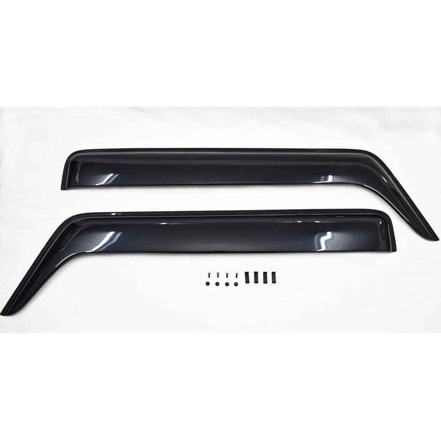 新型ジムニー スーパーワイドバイザー スモーク 2個セット ジムニー JB64W・JB74W ドアバイザー スモークバイザー 1台分2枚