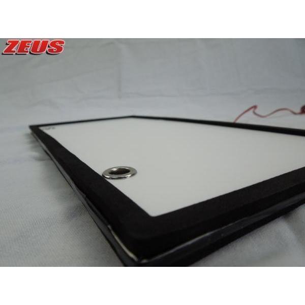 爆光 12V/24V兼用 LED 字光式ナンバープレート 赤 2枚セット