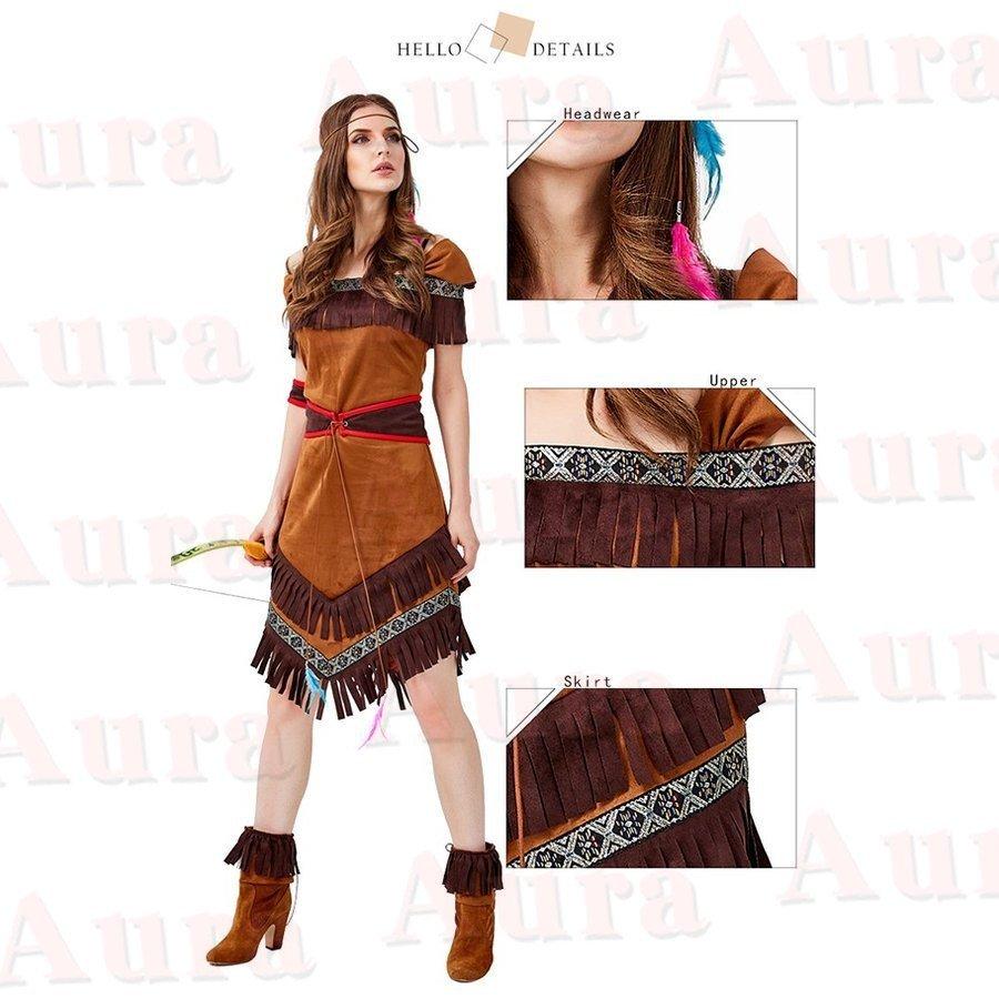 インディアンガールズ ハロウイン衣装 アボリジン インディアン 原始人 野人 コスチューム 5点セット コスプレ衣装 レディース 民族衣装 舞台 演出服 大人用 Mbybx4bzcg キャラクター衣装 Buniaactualite Com