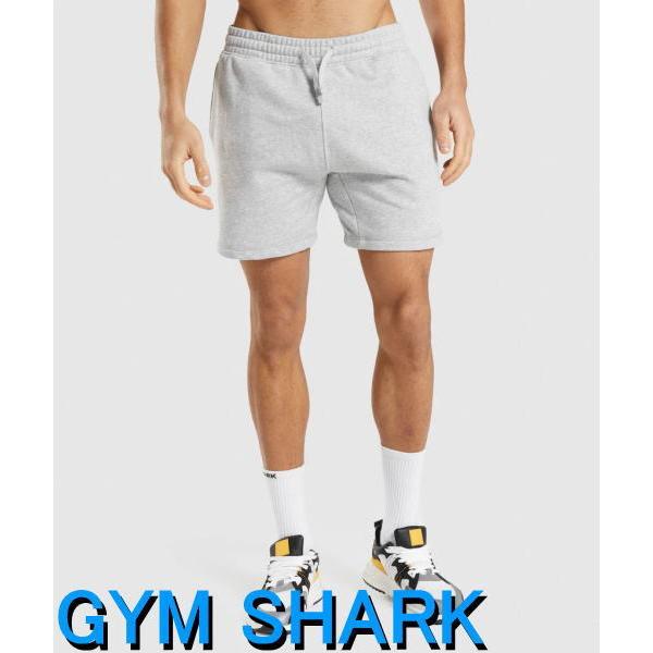 ジムシャーク ハーフパンツ メンズ 膝上丈 スリムフィット トップス ジャージ以外 ボディビル ジム フィットネス トレーニング クレスト スウェットショーツ フィジーク ショートパンツ クレスト ショーツ Zf Style H Gsms568 バックポケット 想像を超えての魅力