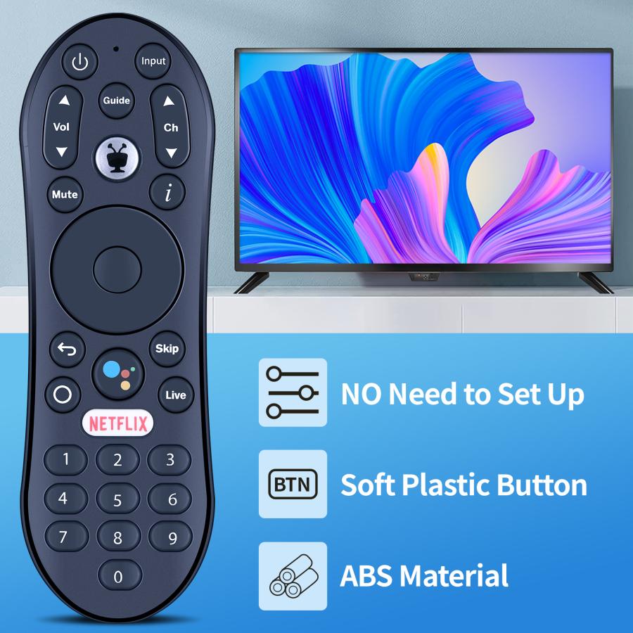 AVTVA R37023B TiVo 用の 音声リモコン Stream 4K RA2400 ライブTV URC37023BA00 音声リモート ...