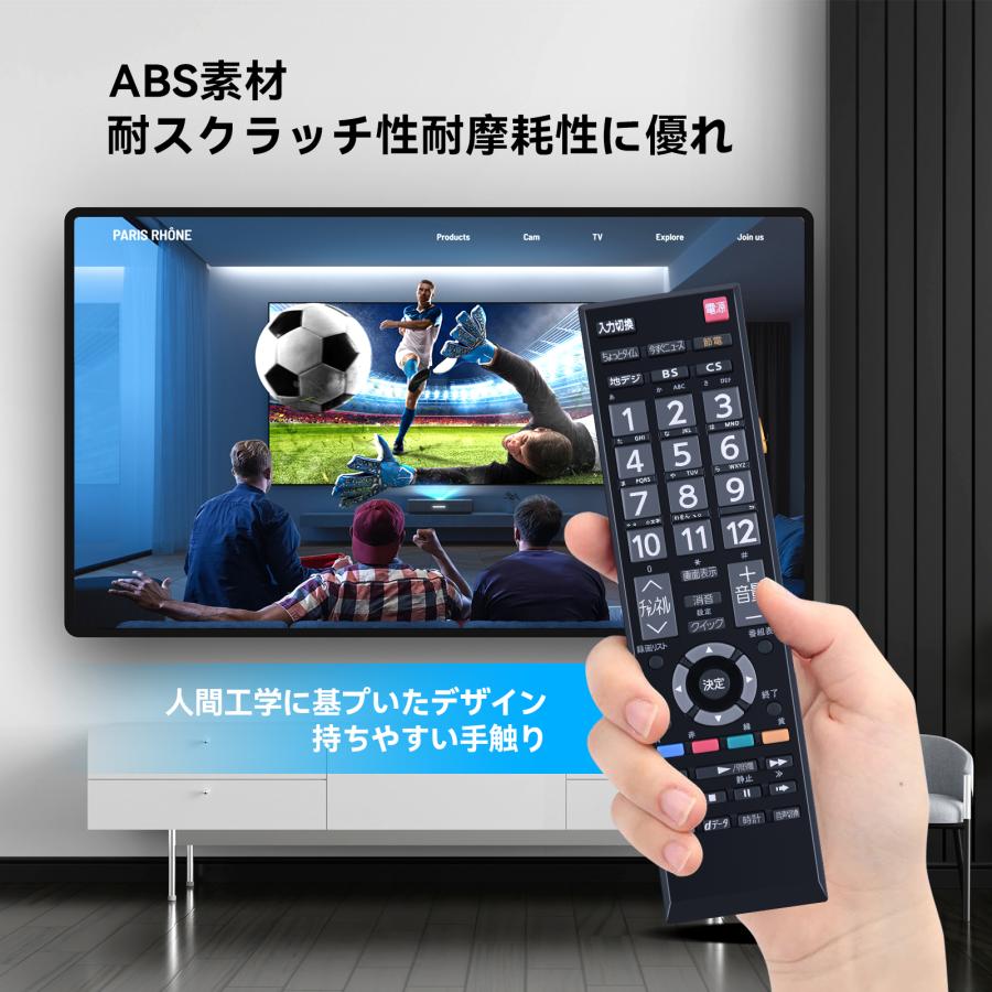 TOSHIBA 19型液晶テレビ リモコン・B-CASカード付／台座なし y08078_03.jpg