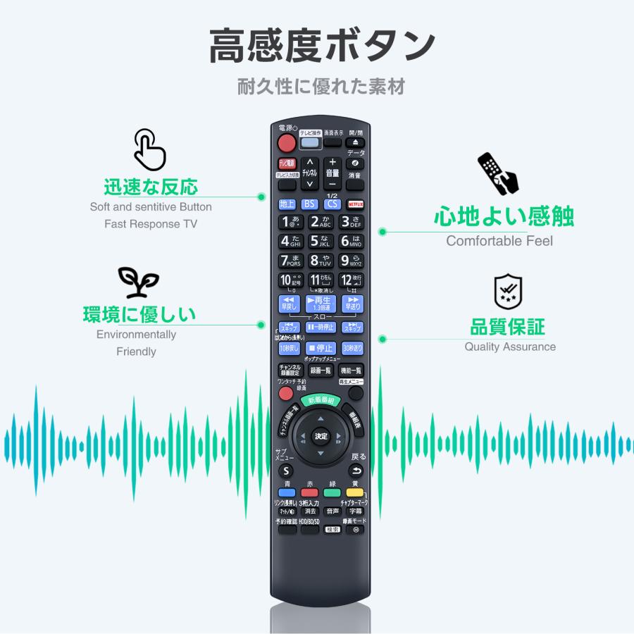 AVTVA N2QAYB001182 Panasonic 用の ブルーレイレコーダーリモコン DMR