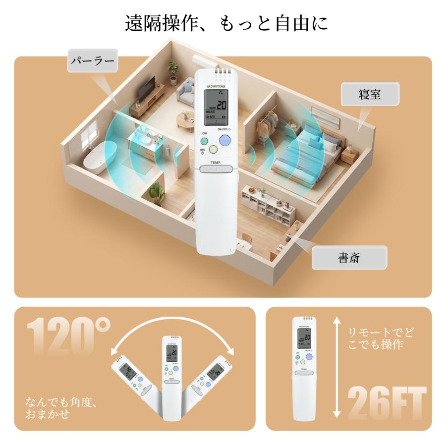 AVTVA RCS-SR1 RCS-SR2 SANYO サンヨー用のエアコンリモコン SAP-S22R