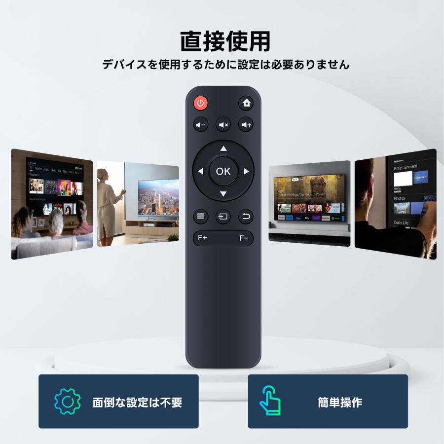 AVTVA E18 Jimveo 用の プロジェクターリモコン 対応 互換品 : TK