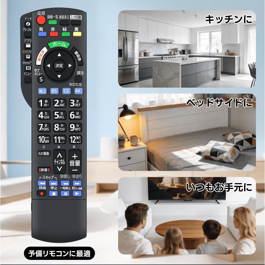 AVTVA テレビリモコン N2QBYB000052 for Panasonic パナソニック VIERA