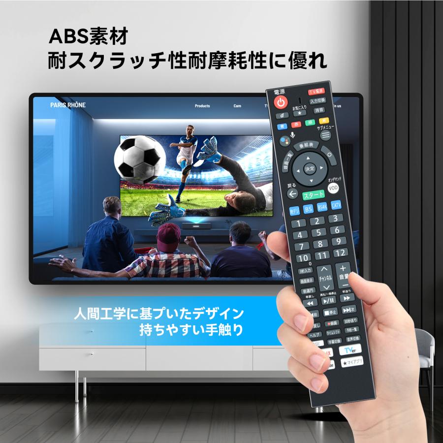 AVTVA テレビリモコン RC4586501/01R J:COM 用のリモコン 音声検索付き