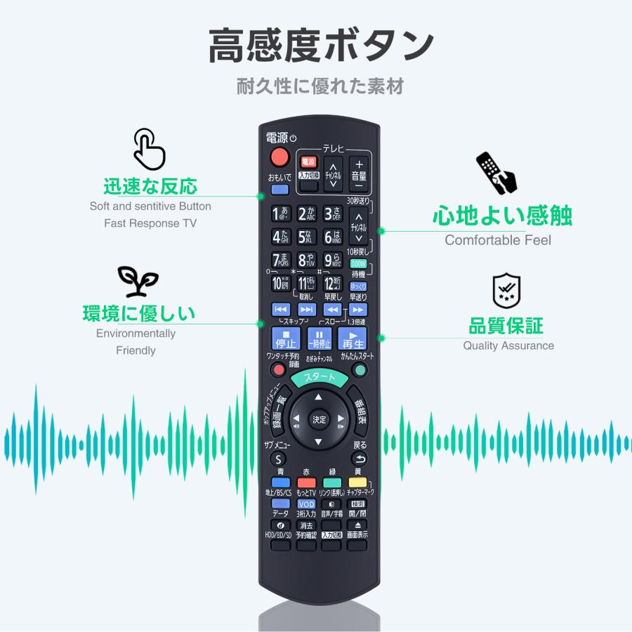 AVTVA N2QAYB000918 IR6 交換用リモコン 用の パナソニック Panasonic