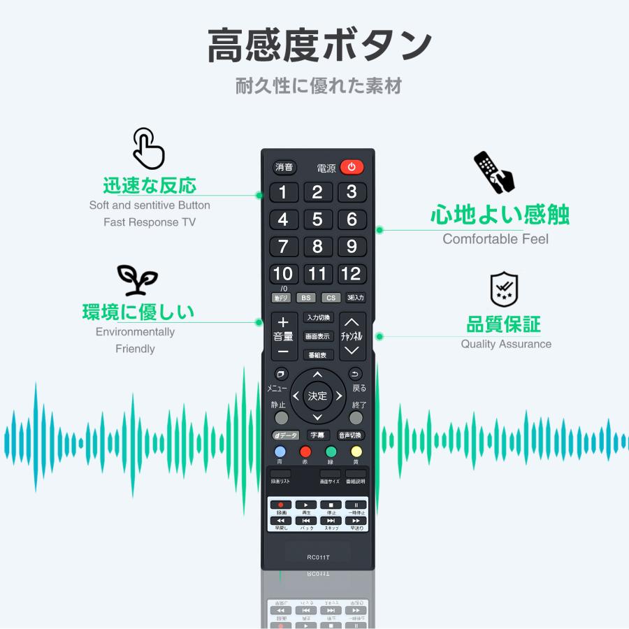 AVTVA RC011T CANDELA カンデラ 用の テレビリモコン カンデラリモコン