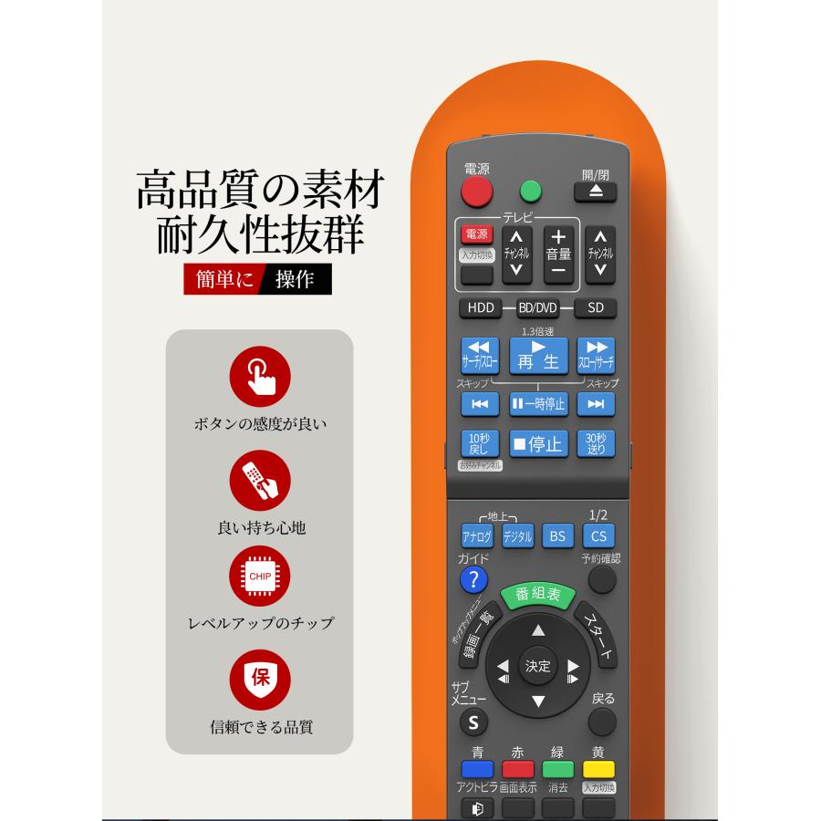 AVTVA N2QAYB000472 Panasonic パナソニック 用の ブルーレイリモコン